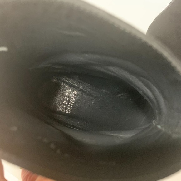 Stuart Weitzman Sued Leather Ankle Booties - Picture 6 of 16